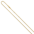 Leslie's 10K 1.25mm Franco 1in+1in Adjustable Chain - Image 2