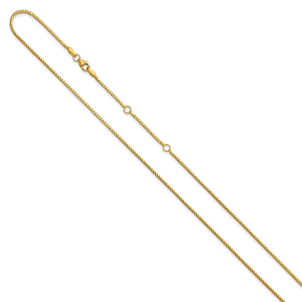 Leslie's 10K 1.25mm Franco 1in+1in Adjustable Chain - Image 2