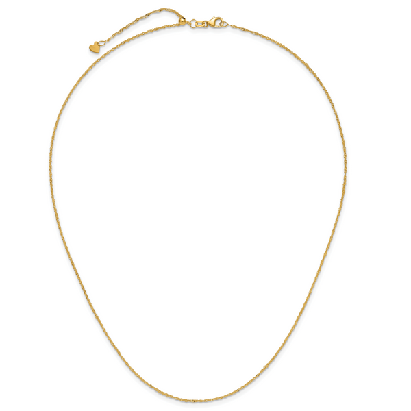 Leslie's 10K Adjustable 1.1mm Singapore Chain - Image 4