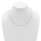 Leslie's 10K White Gold Adjustable 1.1mm Singapore Chain - Image 3