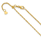 Leslie's 10K Adjustable 1.3mm Singapore Chain