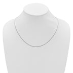 Leslie's 10K White Gold Adjustable 1.3mm Singapore Chain - Image 3