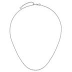 Leslie's 10K White Gold Adjustable 1.3mm Singapore Chain - Image 4
