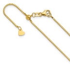 Leslie's 10K Adjustable 1mm Box Chain