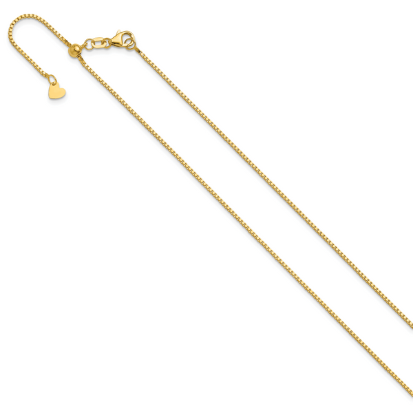 Leslie's 10K Adjustable 1mm Box Chain - Image 2