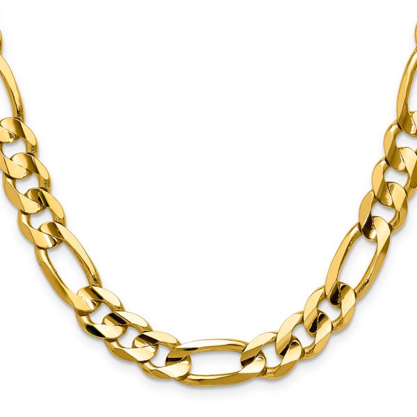 Leslie's 10K 10.0mm Concave Figaro Chain - Image 2
