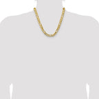 Leslie's 10K 10.0mm Concave Figaro Chain - Image 4