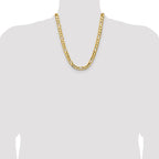 Leslie's 10K 10.0mm Concave Figaro Chain - Image 4