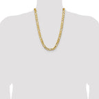 Leslie's 10K 10.0mm Concave Figaro Chain - Image 4