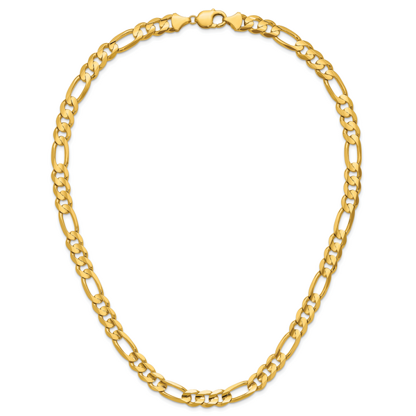 Leslie's 10K 10.0mm Concave Figaro Chain - Image 5