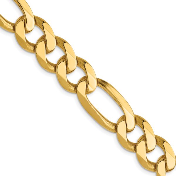 Leslie's 10K 10.0mm Concave Figaro Chain