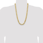 Leslie's 10K 10.0mm Concave Figaro Chain - Image 4