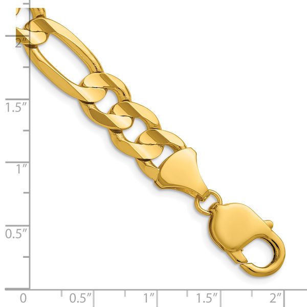 Leslie's 10K 10.0mm Concave Figaro Chain - Image 5