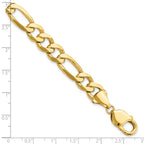 Leslie's 10K 10.0mm Concave Figaro Chain - Image 2