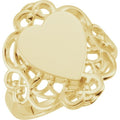 Heart Signet Ring