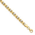 Leslie's 10K Yellow Gold with Rhodium D/C Bracelet