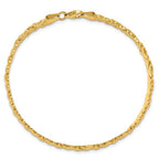 Leslie's 10K with Rhodium Polished and D/C Bracelet - Image 4