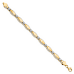 Leslie's 10K w/Rhodium D/C Bracelet - Image 2