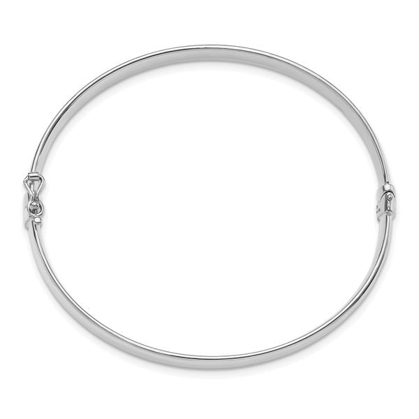 Leslie's 10K White Gold 5.9mm Bangle - Image 2