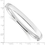 Leslie's 10K White Gold 5.9mm Bangle - Image 3
