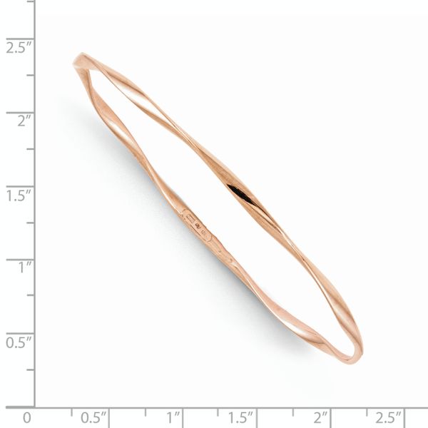 Leslie's 10K Rose Gold Slip-On Bangle - Image 2