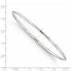 Leslie's 10K White Gold Slip-On Bangle - Image 2