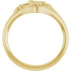 Floral Signet Ring - Image 2