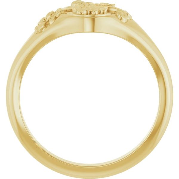 Floral Signet Ring - Image 2
