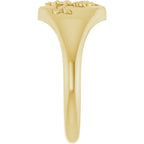 Floral Signet Ring - Image 4