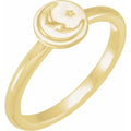 Moon & Star Ring