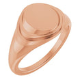 Engravable Oval Signet Ring