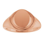 Engravable Oval Signet Ring - Image 3