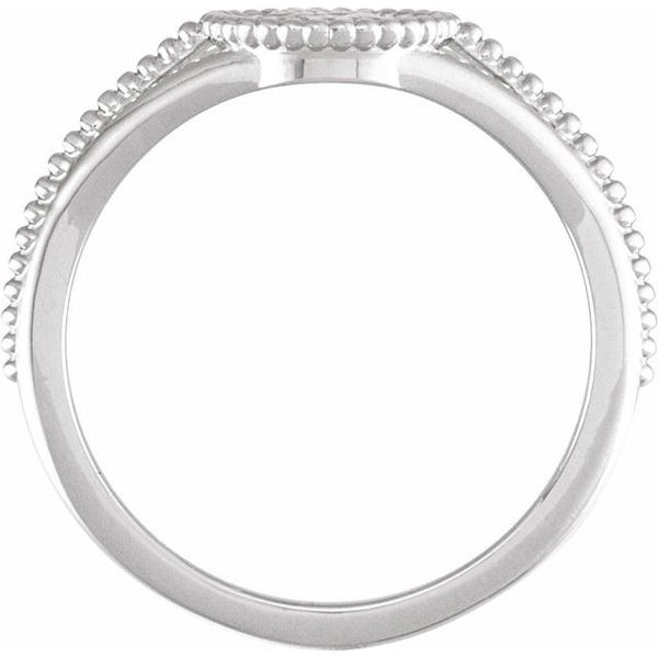 Beaded Cameo Medallion Ring - Image 2