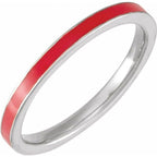 Enamel Stackable Ring