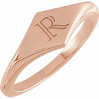 Geometric Signet Ring - Image 3
