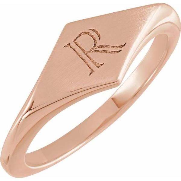Geometric Signet Ring - Image 3