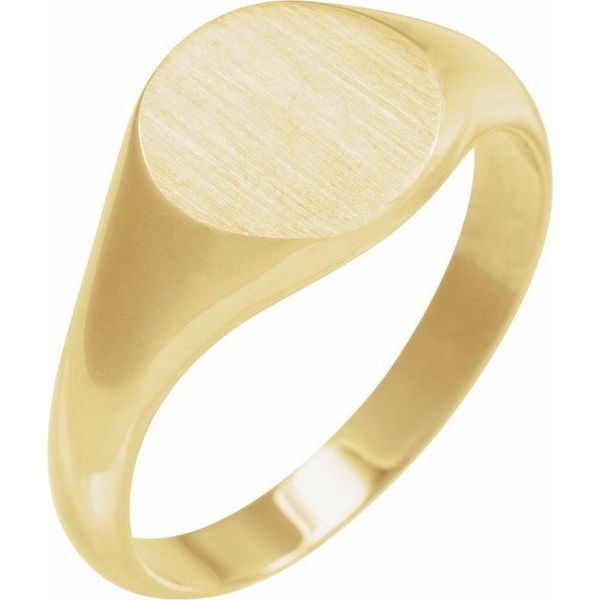 Round Signet Ring