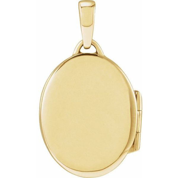 Engravable Oval Locket - Image 3