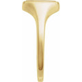 Engravable Round Signet Ring