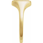 Engravable Round Signet Ring
