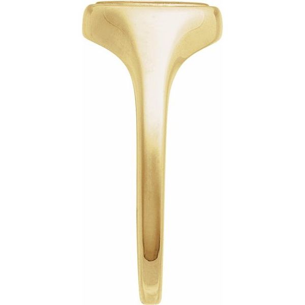 Engravable Round Signet Ring