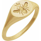 Intaglio Bee Signet Ring