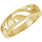 Pierced Stackable Ring