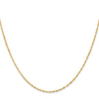 Leslie's 14K 1mm Singapore with Spring Ring Clasp Chain - Image 2