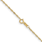 Leslie's 14K 1mm Singapore with Spring Ring Clasp Chain - Image 3