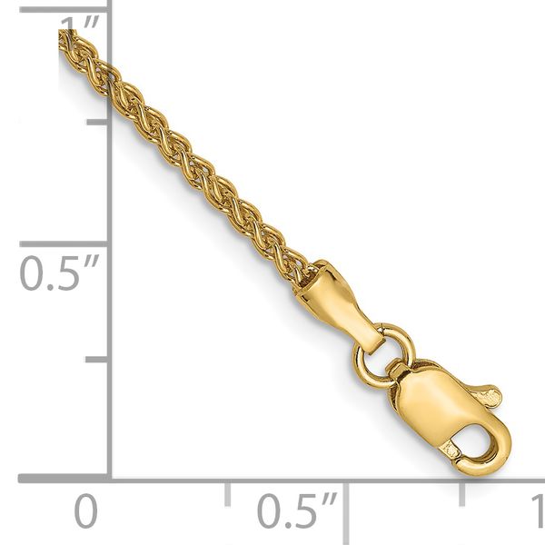 Leslie's 14K 1.5mm Spiga Anklet - Image 2