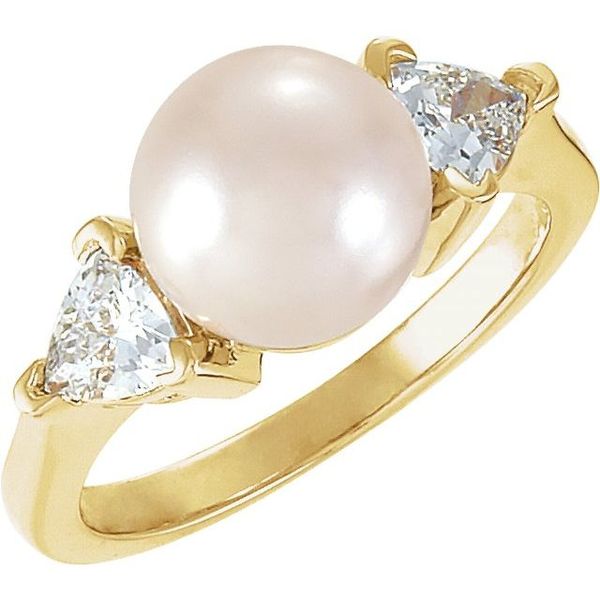 Accented Pearl Ring