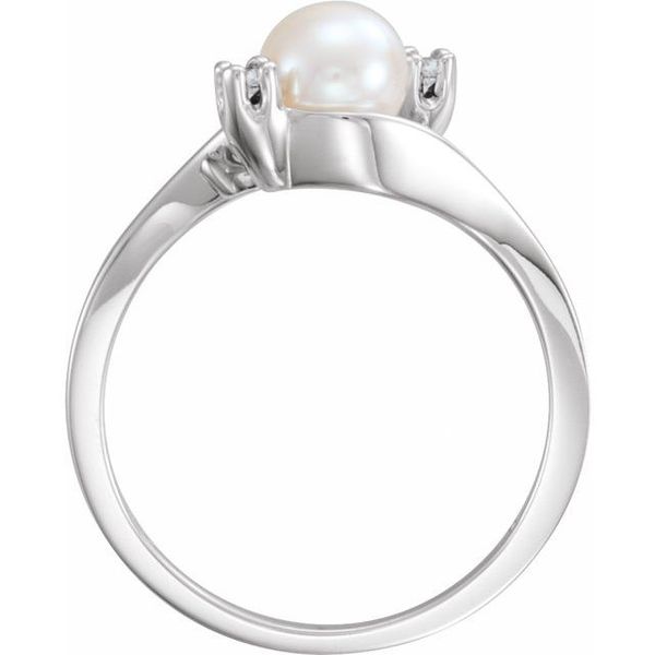 Accented Pearl Bypass Ring - Image 2
