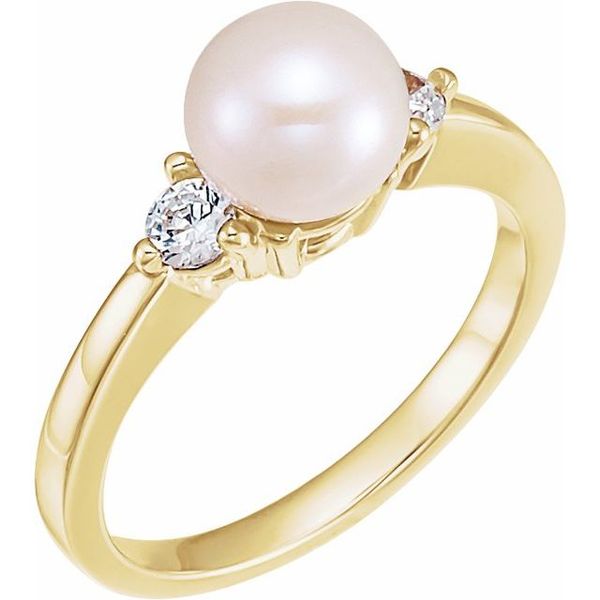 Accented Pearl Ring