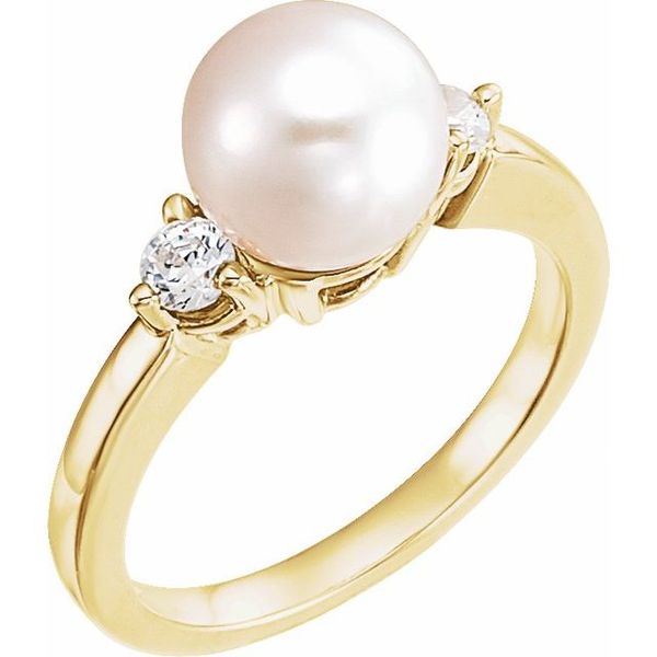 Accented Pearl Ring
